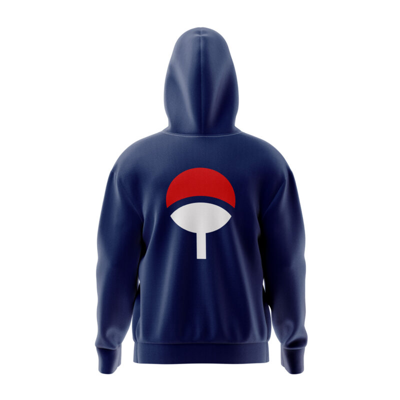 Uchiha Clan Shippuden Full Face Zip Hoodie - Image 2