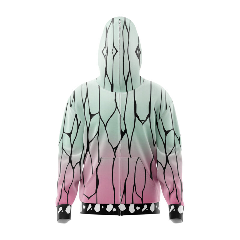 Sakonji Urokodaki Demon Slayer Full Face Zip Hoodie