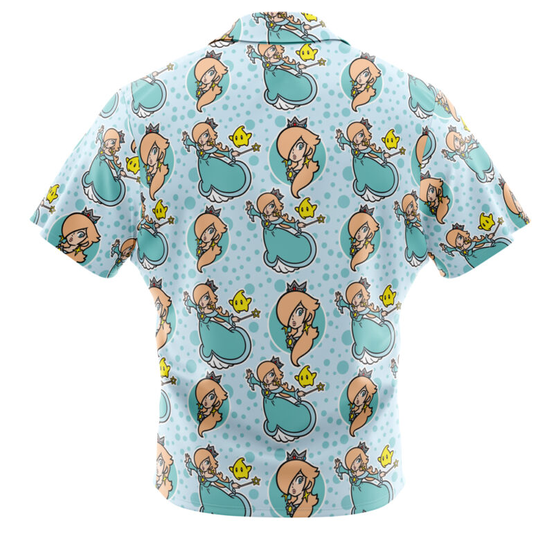 Rosalina Super Mario Bros Button Up Hawaiian Shirt - Image 2