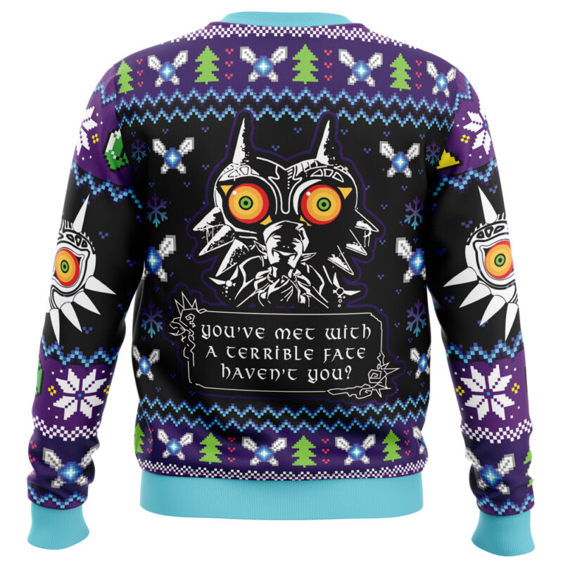 You Met With a Terrible Fate Majora’s Mask Zelda Ugly Christmas Sweater - Image 2