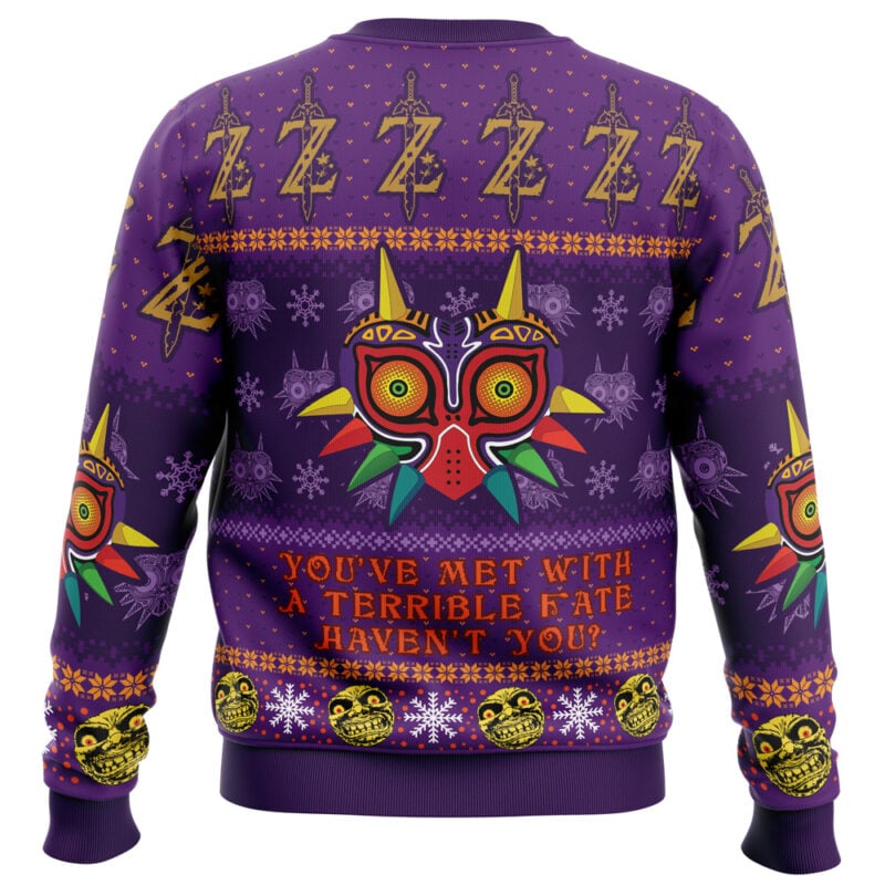 You Met With a Terrible Fate Zelda Ugly Christmas Sweater - Image 2
