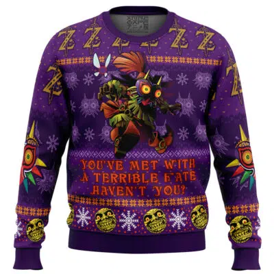 You Met With a Terrible Fate The Legend of Zelda Ugly Christmas Sweater