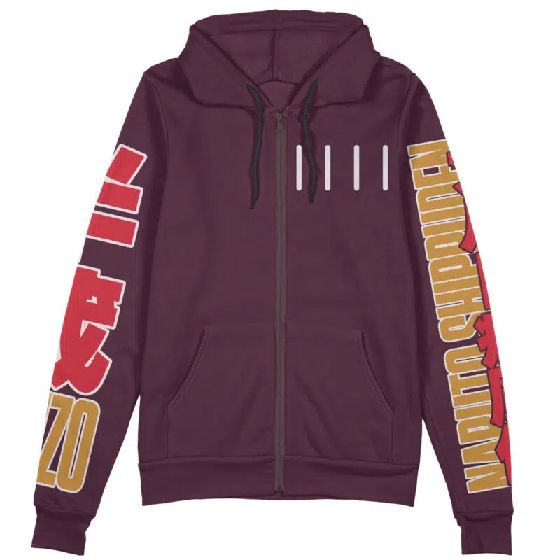 Hanzo of the Salamander Shippuden Streetwear Zip Hoodie Jacket - Image 2