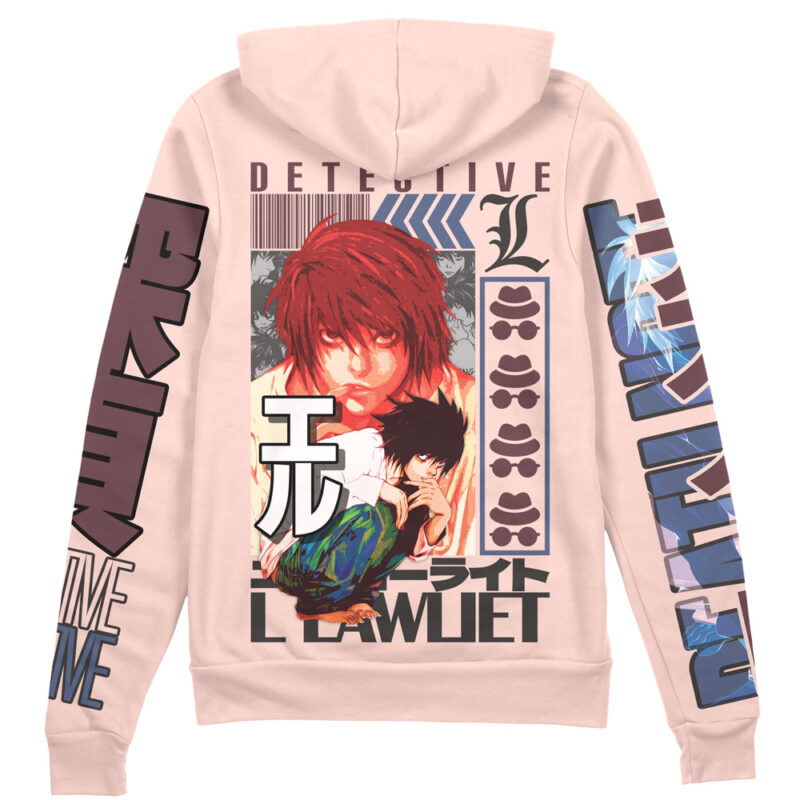L Death Note Streetwear Zip Hoodie Jacket