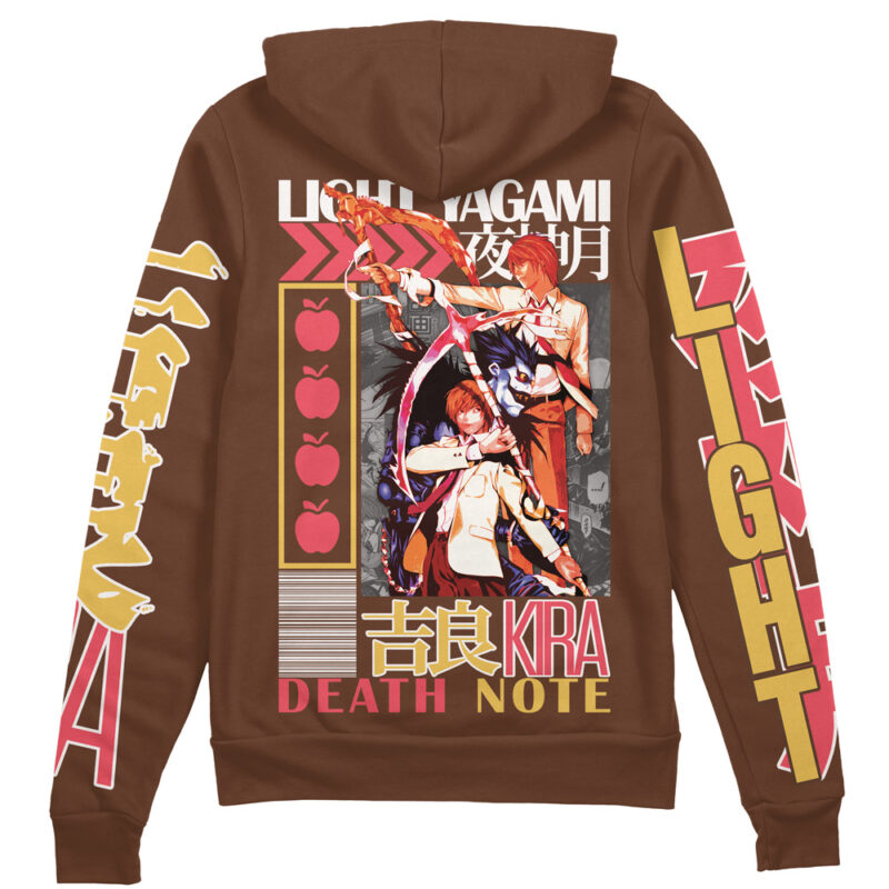 Light Yagami Death Note Streetwear Zip Hoodie Jacket