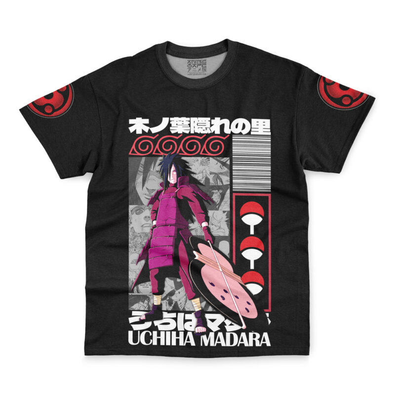 Uchiha Madara Shippuden Streetwear T-Shirt - Image 2