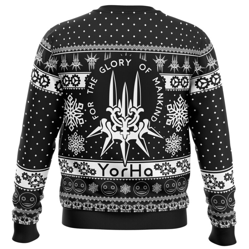 Yorha Nier Automata Ugly Christmas Sweater - Image 2
