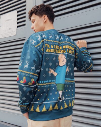 I'm a Little Worried King Of The Hill Ugly Christmas Sweater