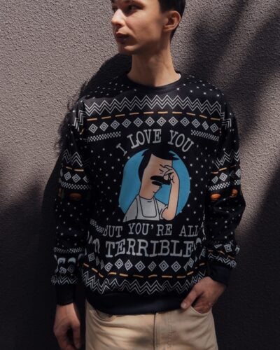I Love You but Bob's Burgers Ugly Christmas Sweater