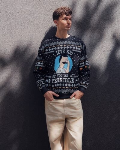 I Love You but Bob's Burgers Ugly Christmas Sweater