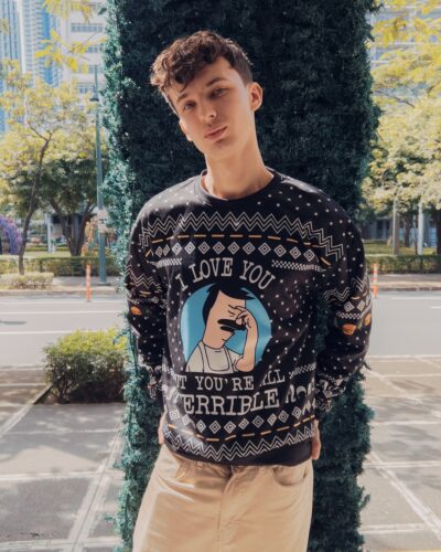 I Love You but Bob's Burgers Ugly Christmas Sweater