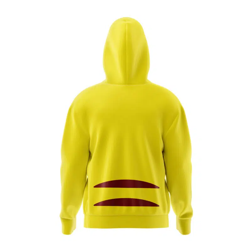 Pikachu Pokemon Full Face Zip Hoodie - Image 2