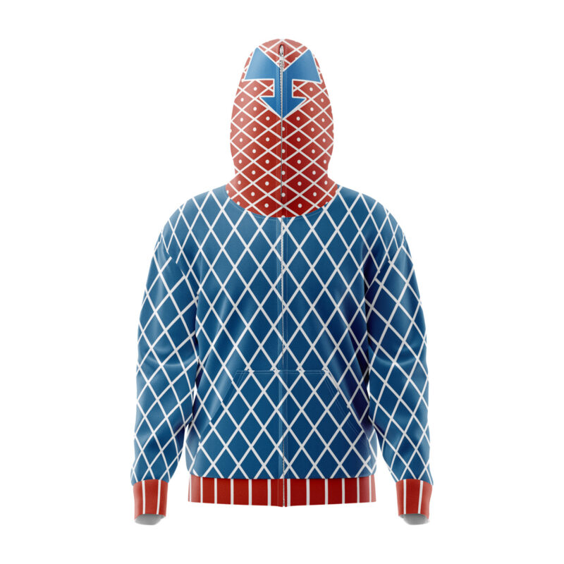 Mista Guido Jojo's Bizarre Adventure Full Face Zip Hoodie