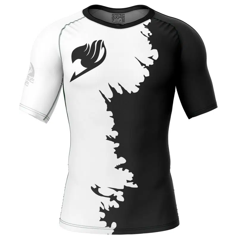 Gray Fullbuster Fairy Tail Short Sleeve Rash Guard Compression Shirt