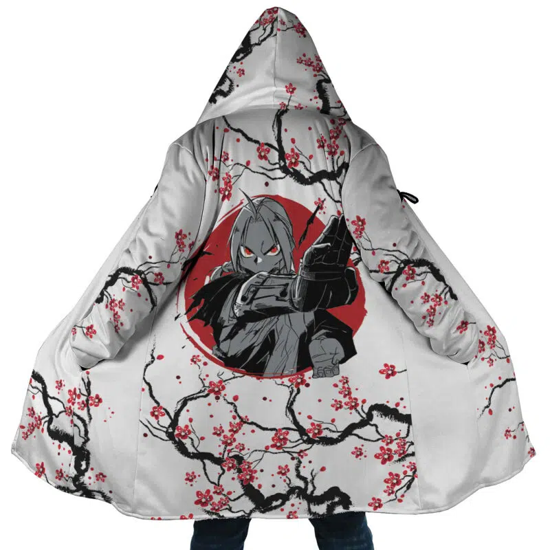 Edward Elric Cherry Blossom Full Metal Alchemist Dream Cloak Coat