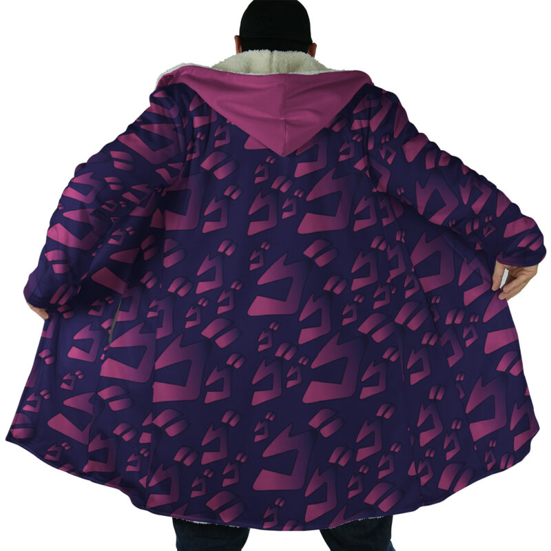 Menacing Aura Jojo's Bizarre Adventures Dream Cloak Coat - Image 3