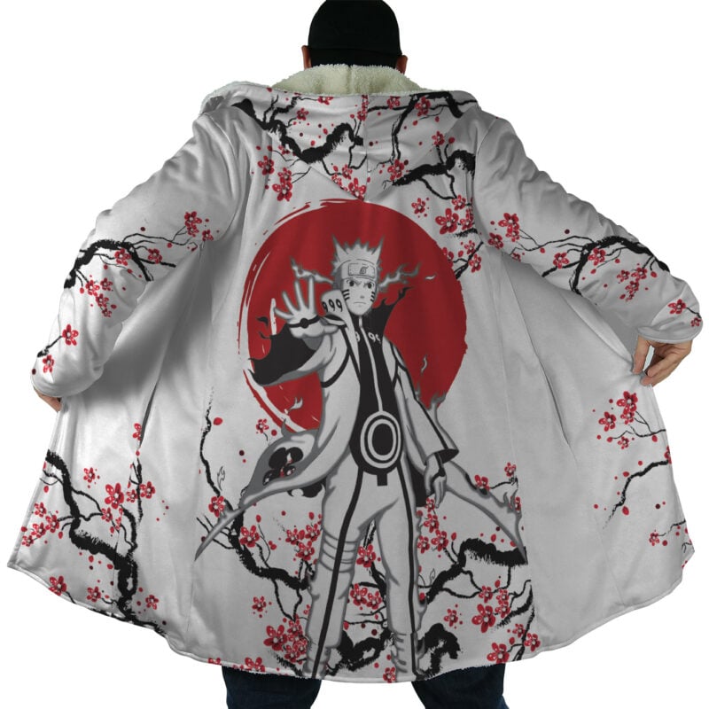 Nine-Tails Chakra Mode Cherry Blossom Shippuden Dream Cloak Coat - Image 4