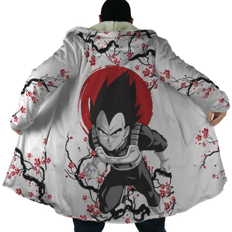 Vegeta Cherry Blossom Dragon Ball Z Dream Cloak Coat - Image 4
