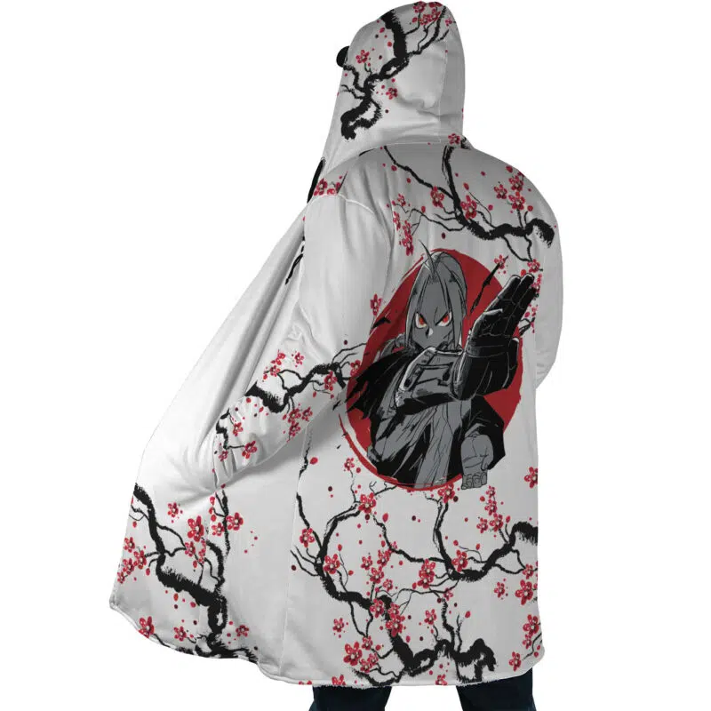 Edward Elric Cherry Blossom Fullmetal Alchemist Dream Cloak Coat - Image 2