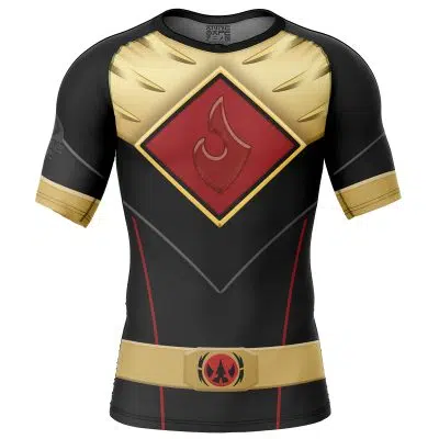 Lord Drakkon EVO III Mighty Morphin Power Rangers Short Sleeve Rash Guard Compression Shirt