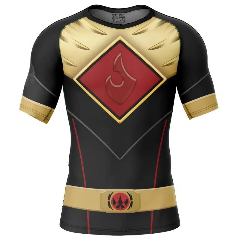 Lord Drakkon EVO III Mighty Morphin Power Rangers Short Sleeve Rash Guard Compression Shirt