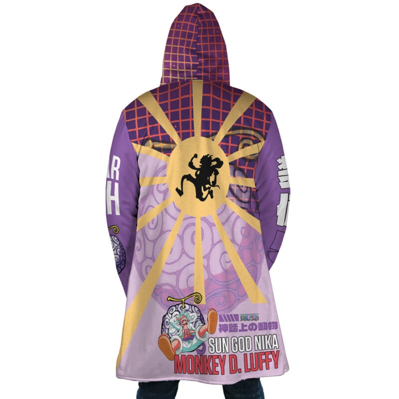 Luffy Gear 5 Sun God Nika One Piece Dream Cloak Coat - Image 5