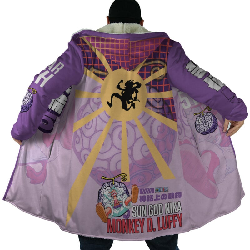 Luffy Gear 5 Sun God Nika One Piece Dream Cloak Coat - Image 6