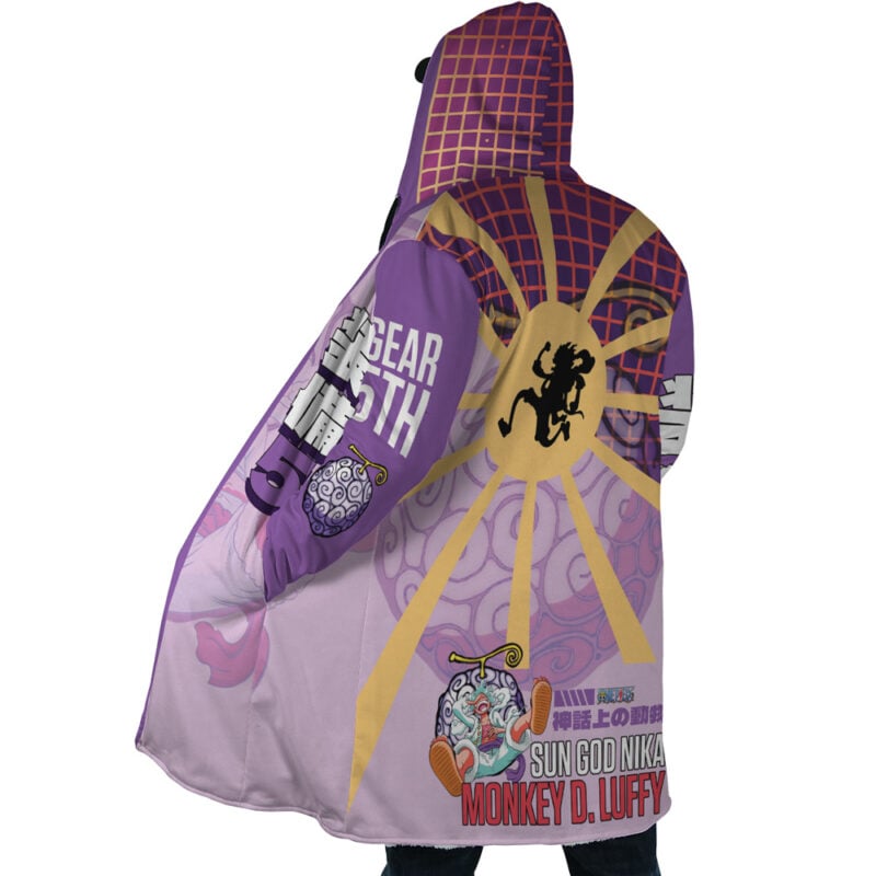 Luffy Gear 5 Sun God Nika One Piece Dream Cloak Coat - Image 4