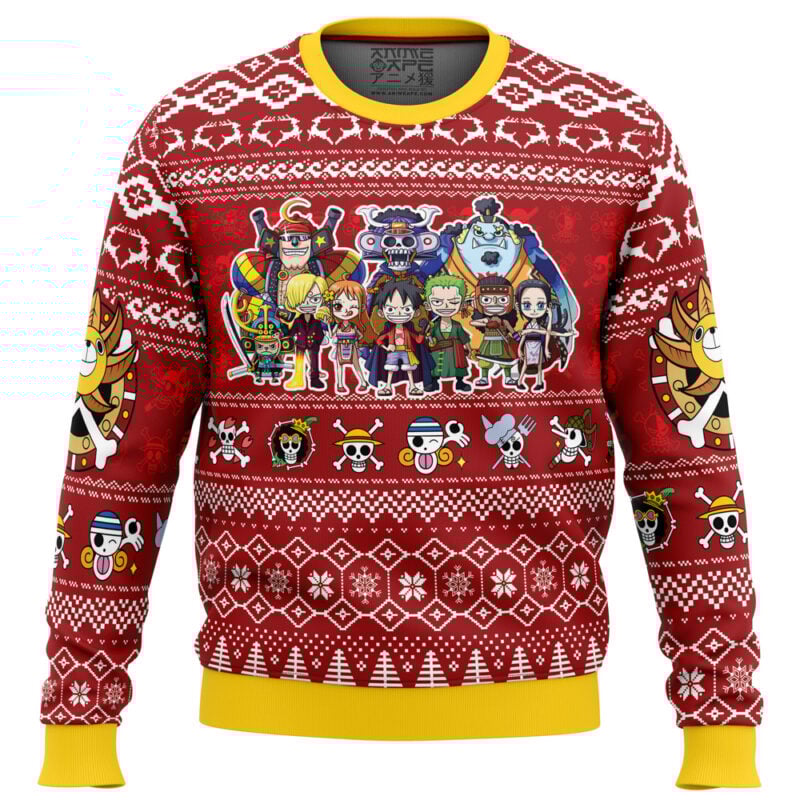 Merry Mugiwara Pirates One Piece Ugly Christmas Sweater