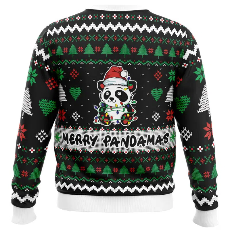 Merry Pandamas Ugly Christmas Sweater - Image 2