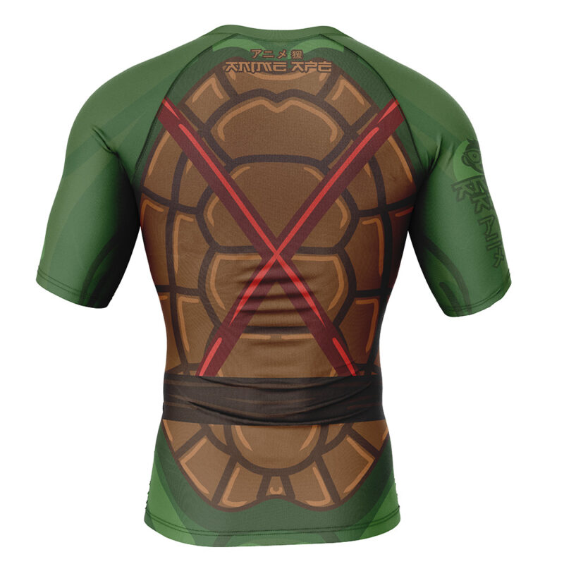 Raphael Teenage Mutant Ninja Turtles Short Sleeve Rash Guard Compression Shirt - Image 2