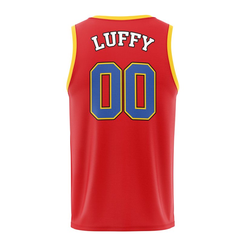 Strawhats One Piece Basketball Jersey - Image 2