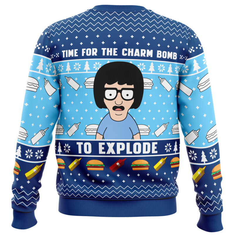 Time for the Charm Bomb to Explode Bob's Burgers Ugly Christmas Sweater