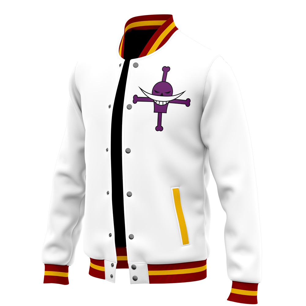 ワンピース euw jacket set up one-piece Whitebeard Edward Newgate One Piece Varsity Jacket | Anime Ape