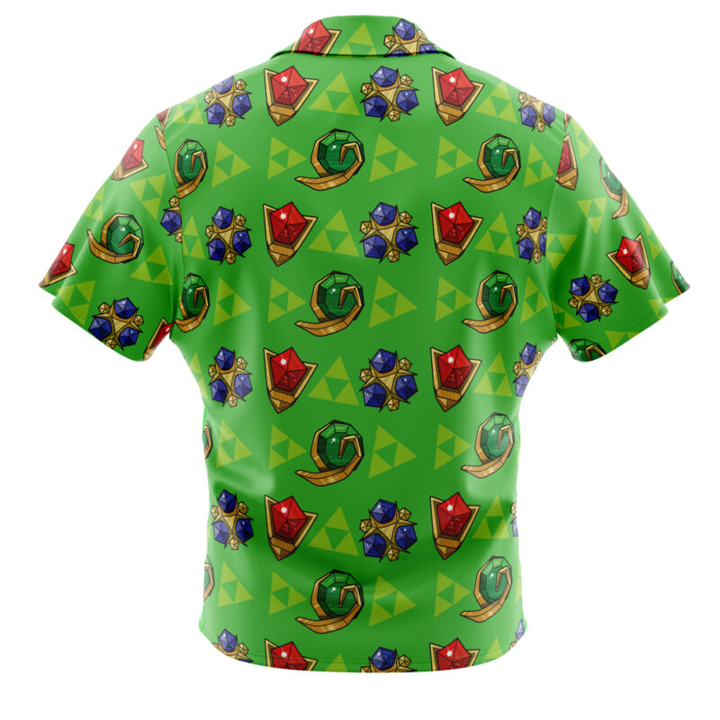 Zelda Spiritual Stones Zelda Button Up Hawaiian Shirt - Image 2