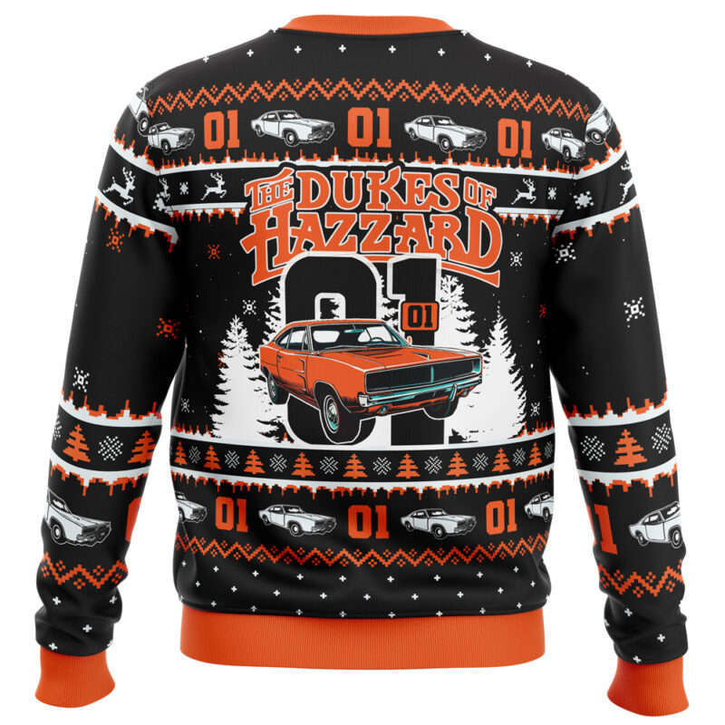 Zero One The Duke of Hazzard Ugly Christmas Sweater - Image 2