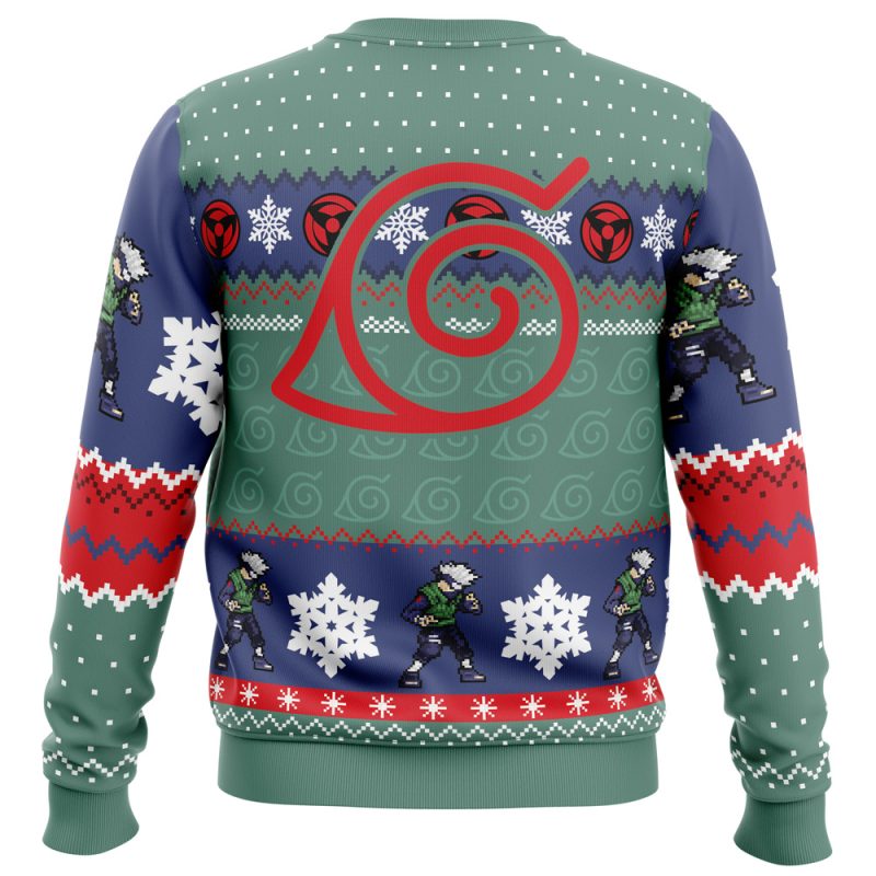 Christmas Chibi Kakashi Hatake Shippuden Christmas Sweater - Image 2