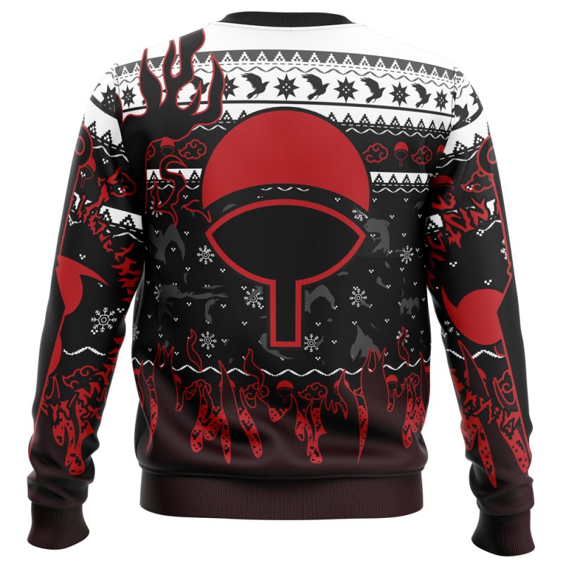 Uchiha Emblem Naruto Ugly Christmas Sweater