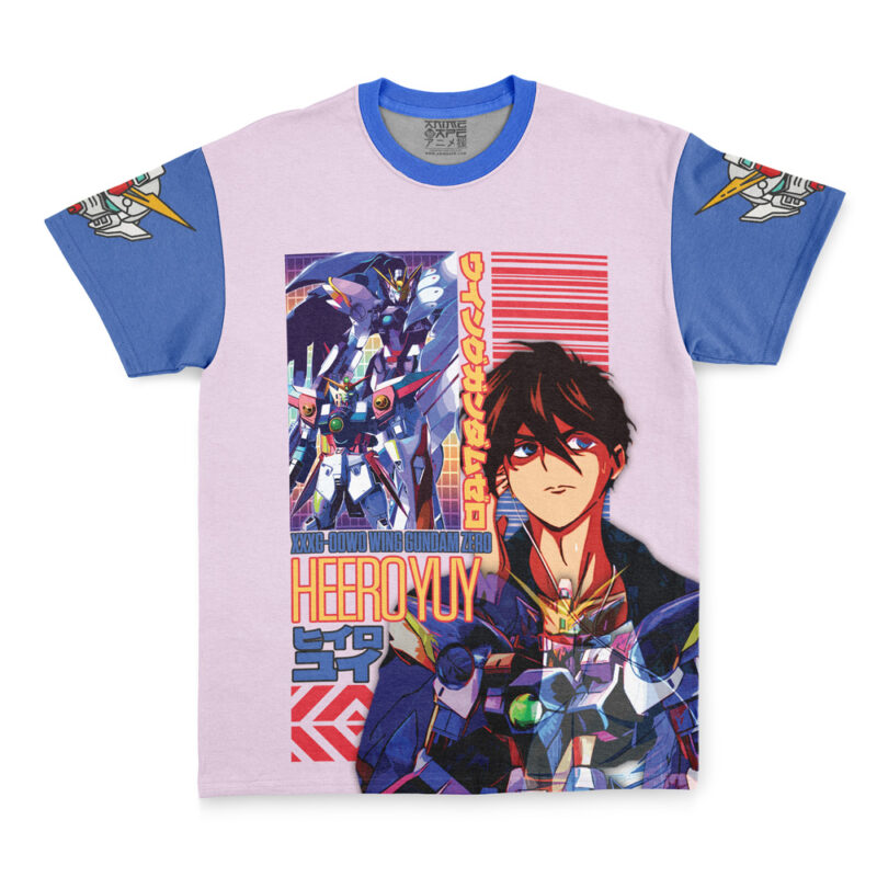 Heero Yuya x Wing Zero Gundam Wing Endless Waltz Streetwear T-Shirt