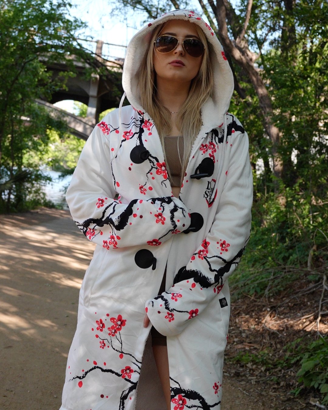 Nezuko Kamado Cherry Blossom Demon Slayer Dream Cloak Coat