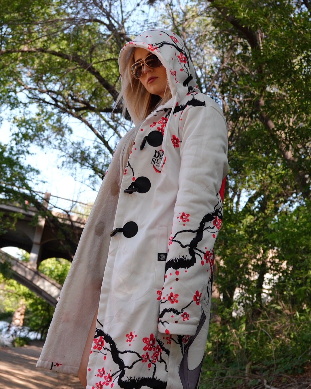 Nezuko Kamado Cherry Blossom Demon Slayer Dream Cloak Coat
