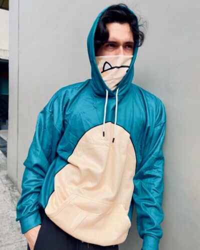 Snorlax Pokemon Masked Hoodie