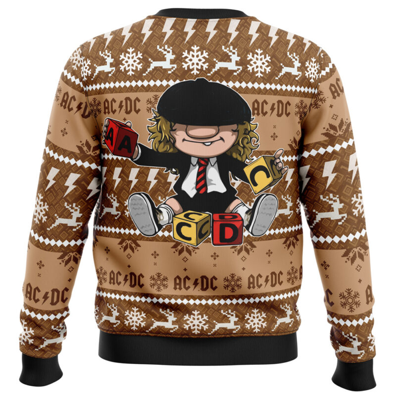 Brian Johnson ACDC Ugly Christmas Sweater - Image 2