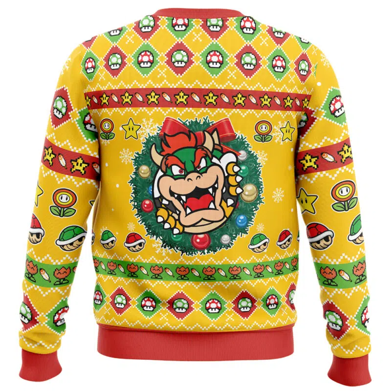 Bowser Mario Bros Ugly Christmas Sweater - Image 2