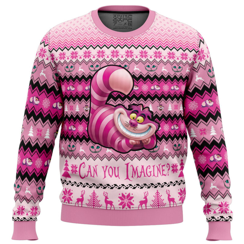 Ceshire Alice in Wonderland Ugly Christmas Sweater