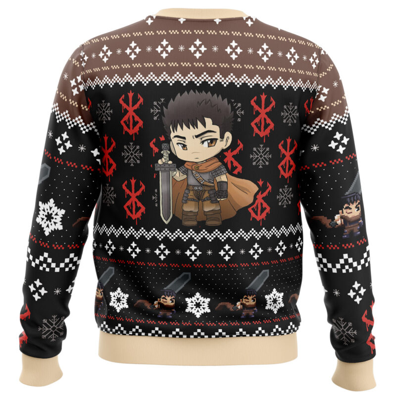 Chibi Guts Berserk Ugly Christmas Sweater - Image 2