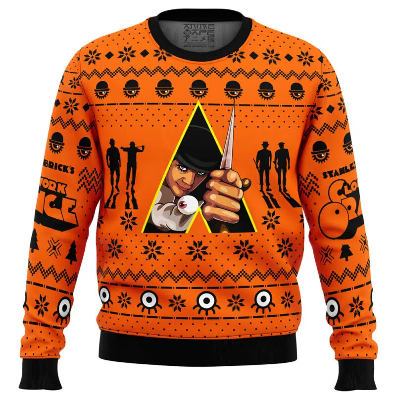 Christmas Alex A Clockwork Orange Ugly Christmas Sweater