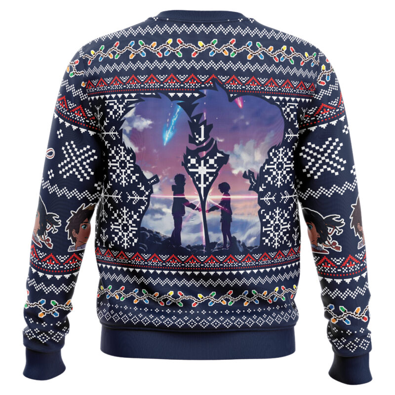 Christmas Kimi No Nawa Your Name Ugly Christmas Sweater - Image 2
