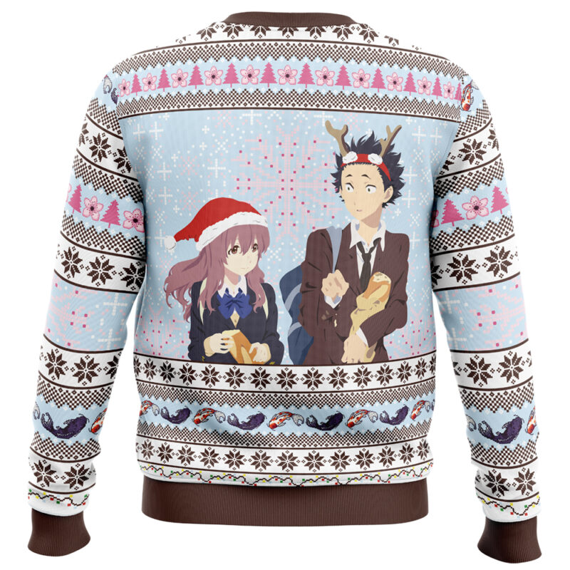 Christmas Love A Silent Voice Ugly Christmas Sweater - Image 2
