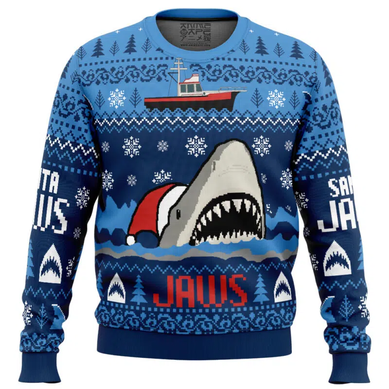 Christmas Shark Santa Jaws_Ugly Christmas Sweater